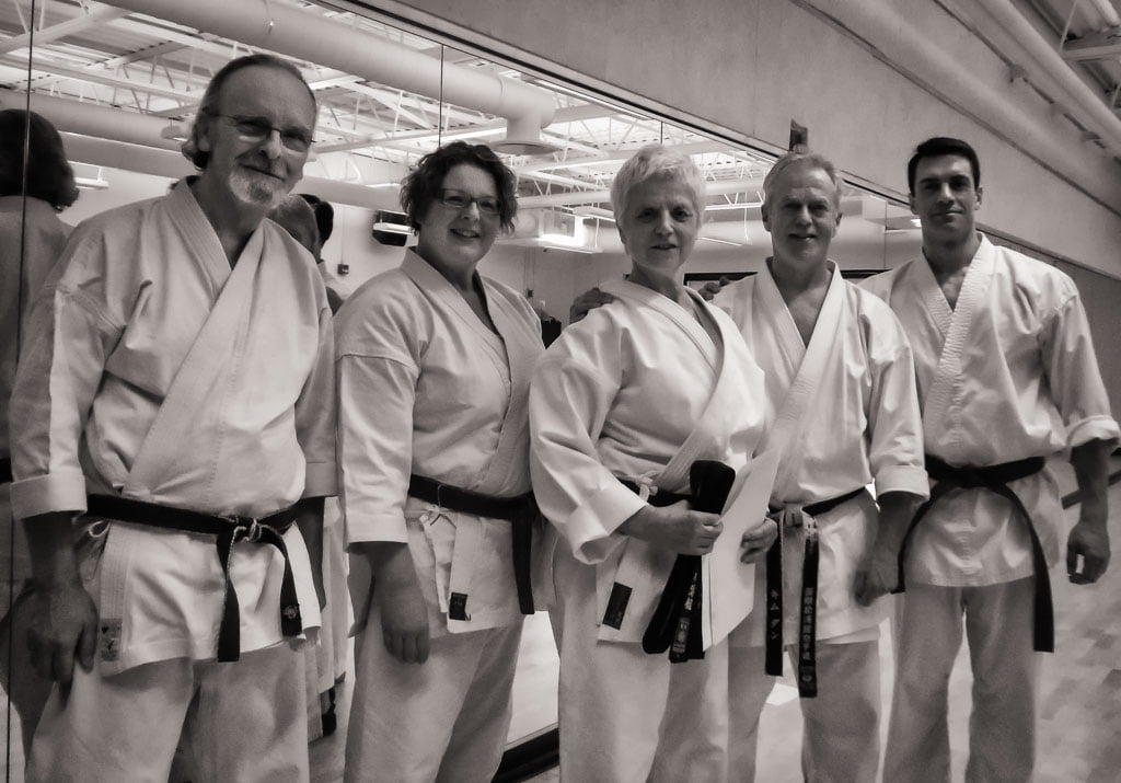 Sensei Barnett with some of her senior Black Belt colleagues